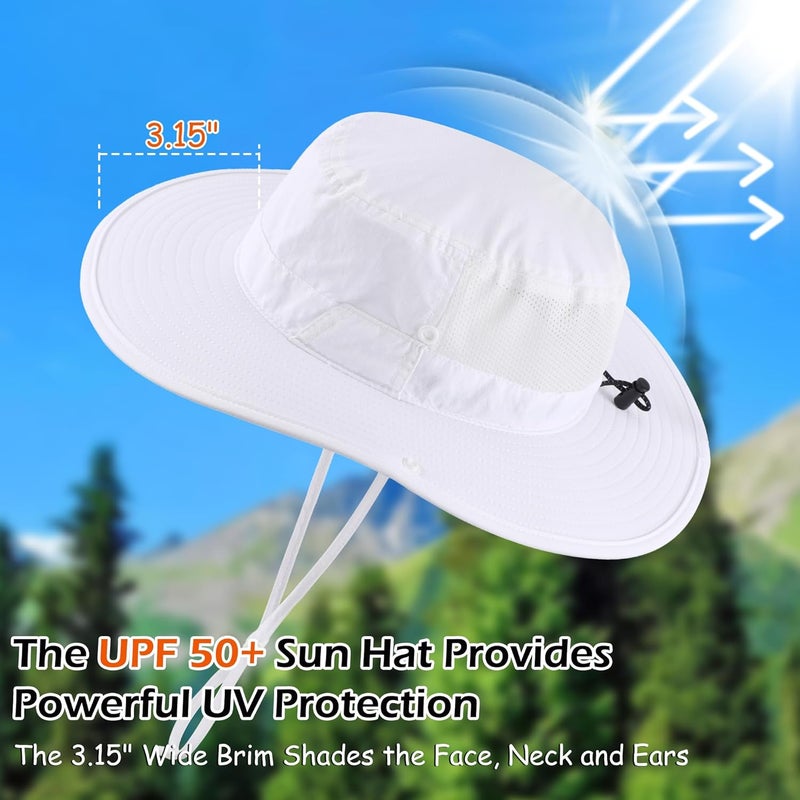 Connectyle Men's Sun Hat UPF 50+ Wide Brim Bucket Hats for Fishing Hiking Gardening Adjustable Boonie Hat Outdoor Safari Hats - Image 4